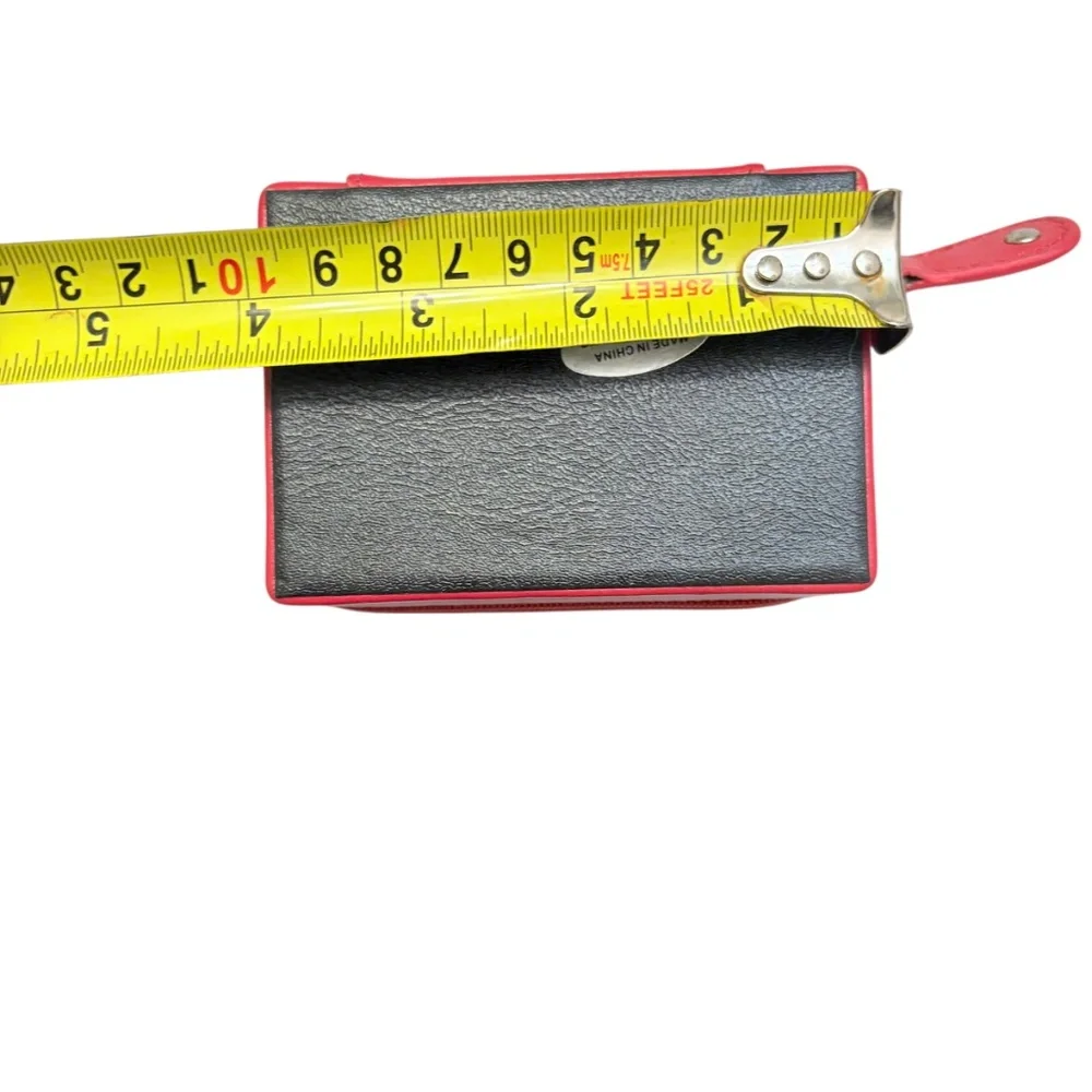 Rowallan Red leather mini jewelry box case